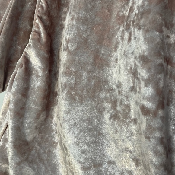 Express Crushed Velvet Cold Shoulder Dress - Picture 4 of 9